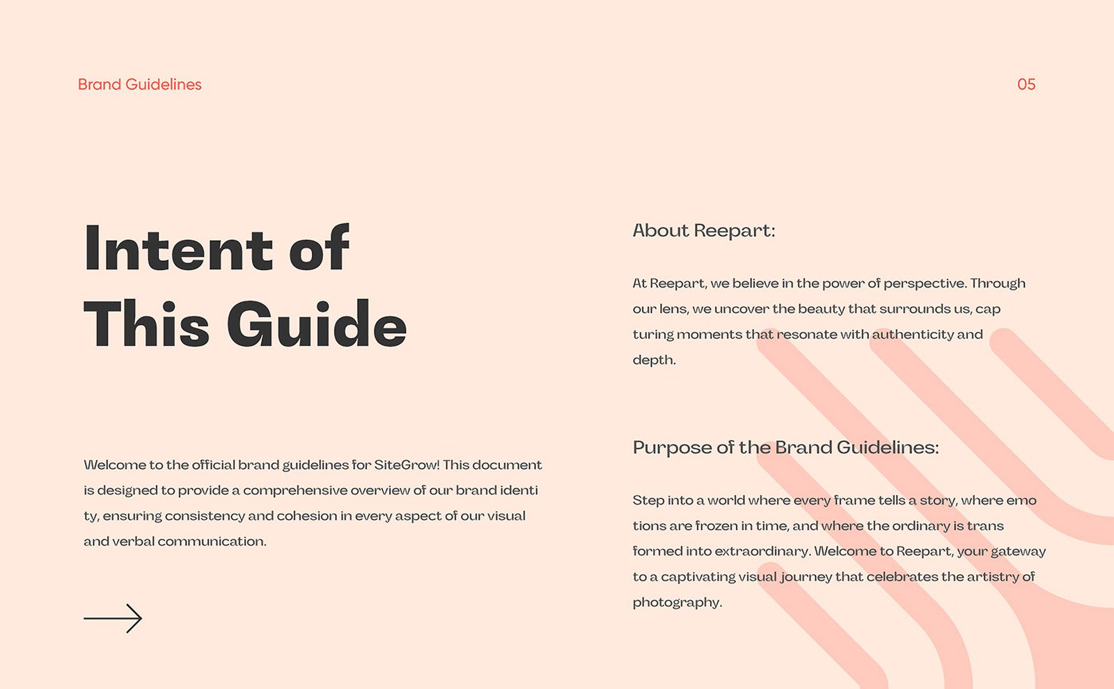 Reepart Brand Guidelines detail – Zahir Abbas