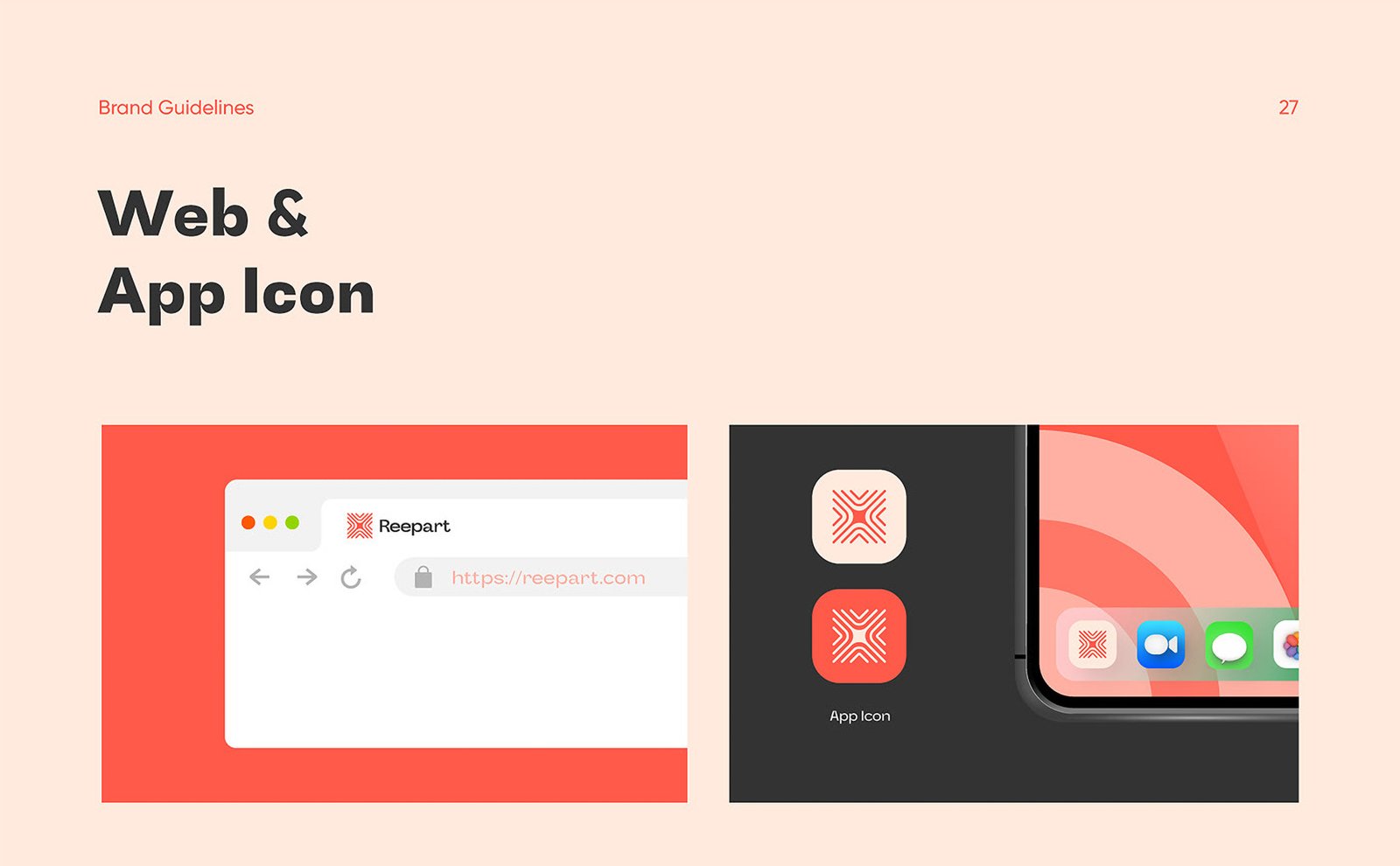 Reepart Brand Guidelines detail – Zahir Abbas